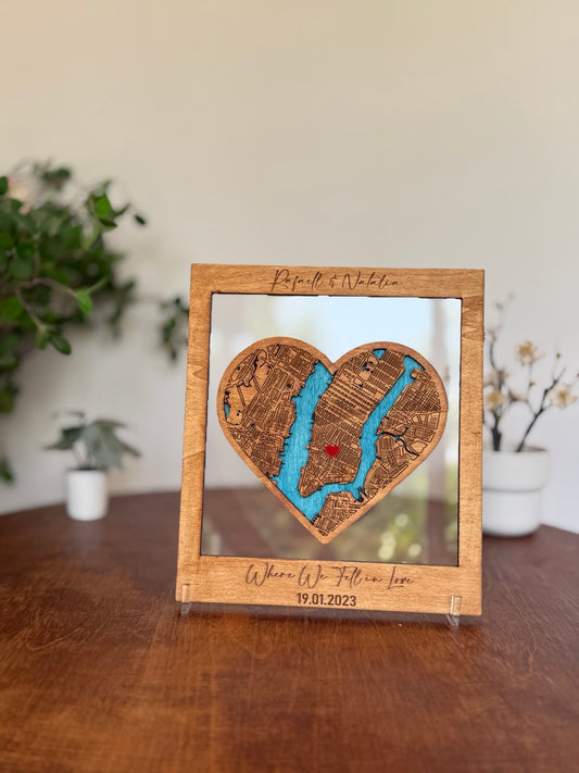 Heart Map Frame