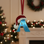 Custom Initial Christmas Ornament – Mirror Acrylic Letter with Name