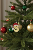 Custom Initial Christmas Ornament – Mirror Acrylic Letter with Name