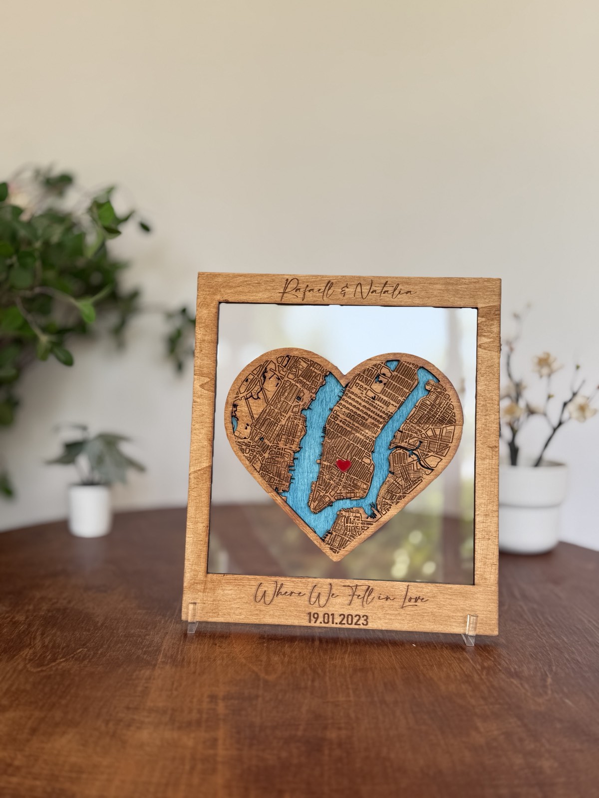 Heart Map Frame