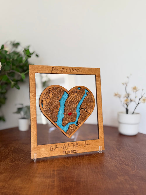 Heart Map Frame