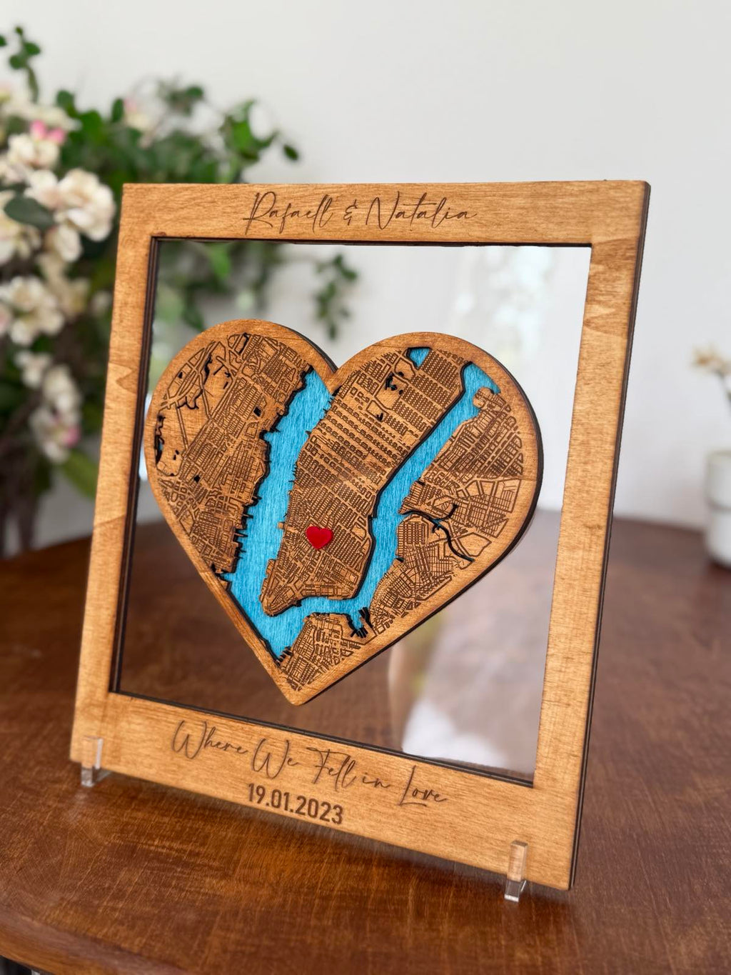 Heart Map Frame