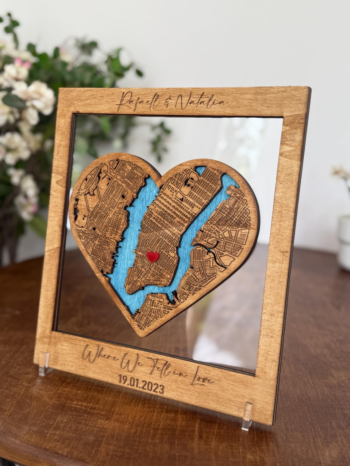Heart Map Frame