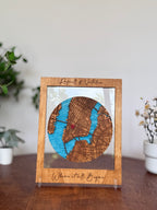 Round Map Frame