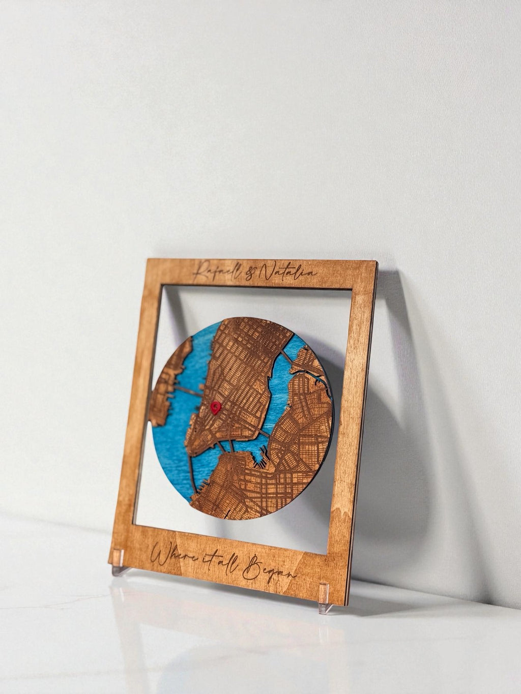 Round Map Frame
