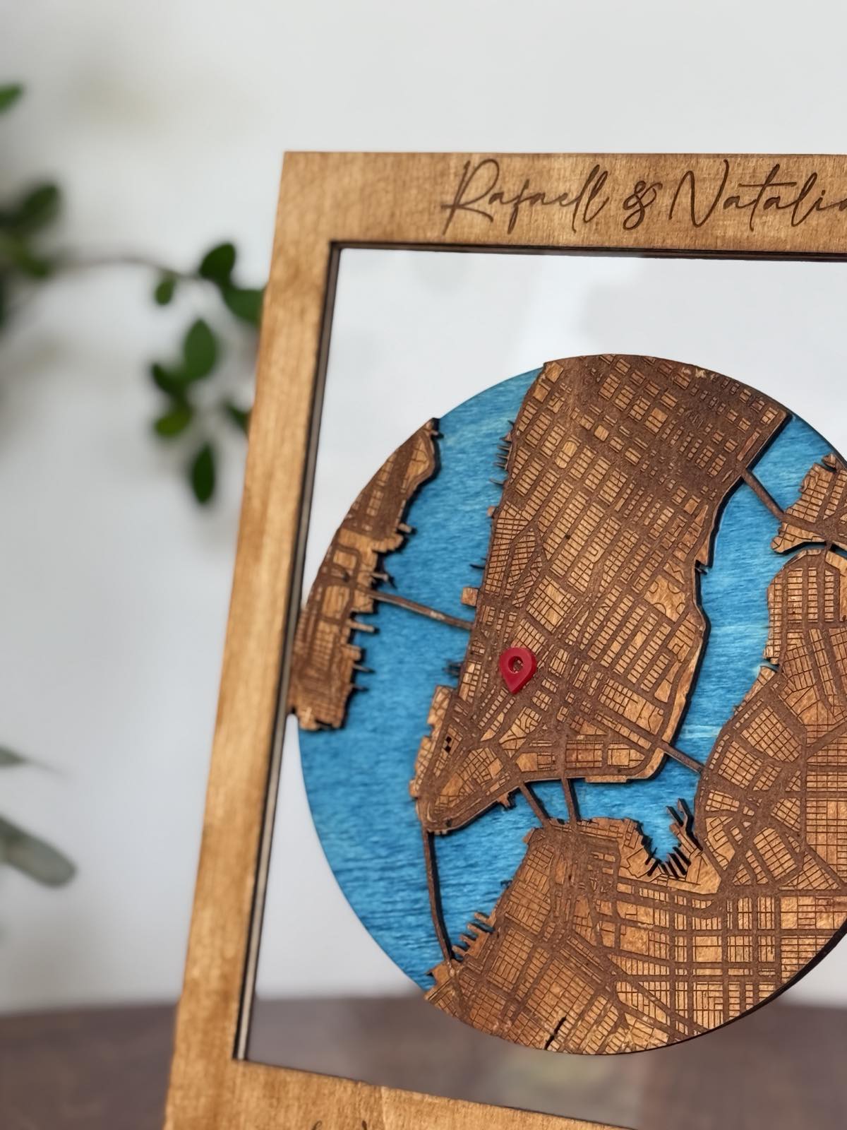 Round Map Frame