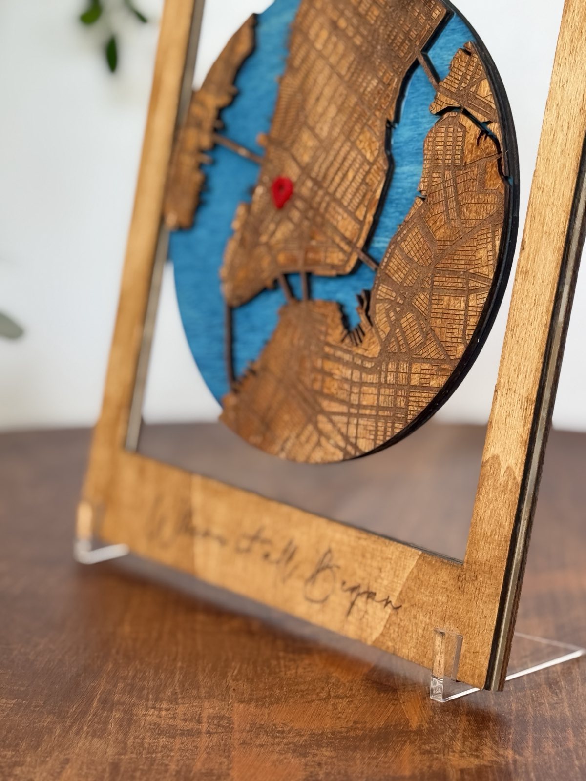 Round Map Frame