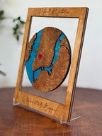 Round Map Frame