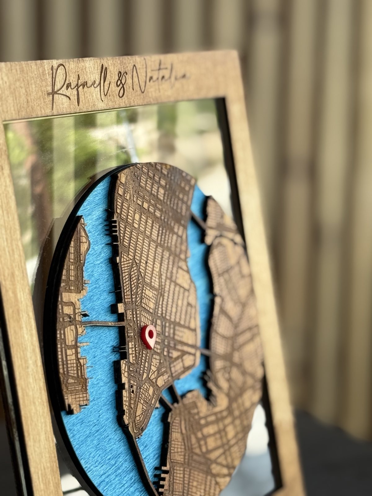 Round Map Frame