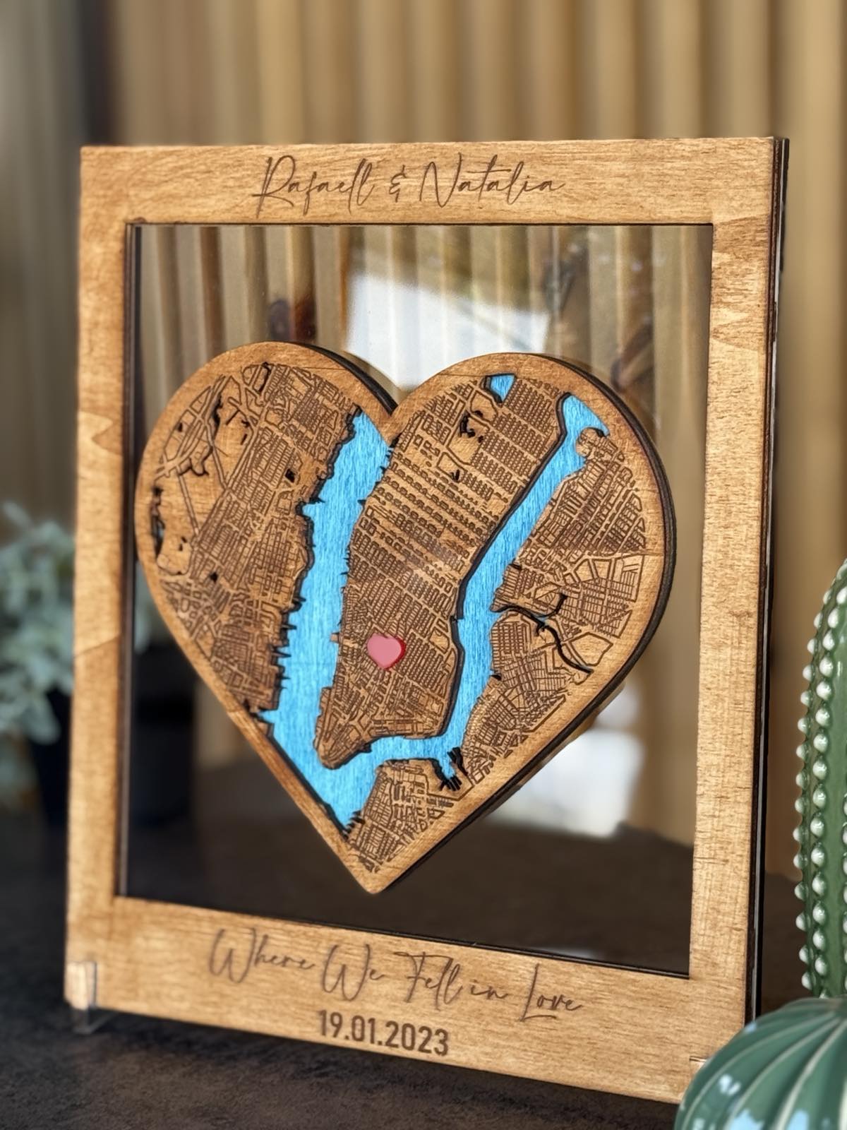Heart Map Frame
