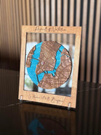 Round Map Frame