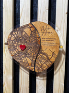 New Home Wall Map Frame with Spacers