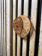 New Home Wall Map Frame with Spacers