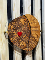 New Home Wall Map Frame with Spacers